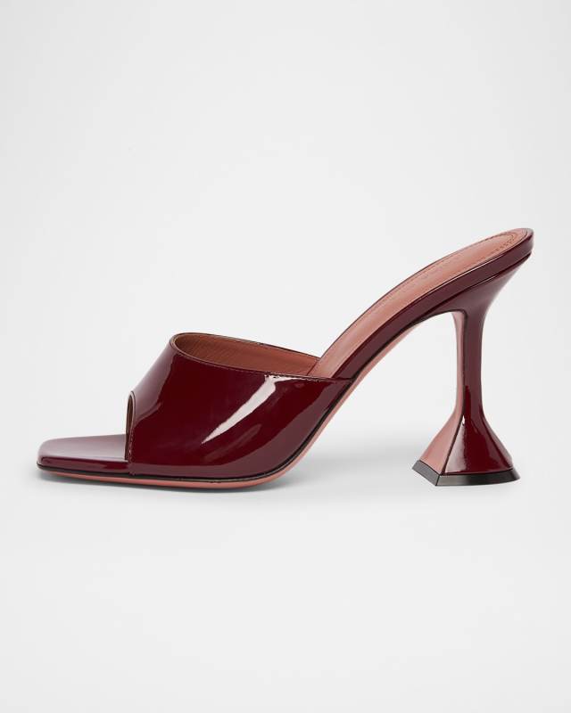 Lupita Patent Pedestal Mule Sandals